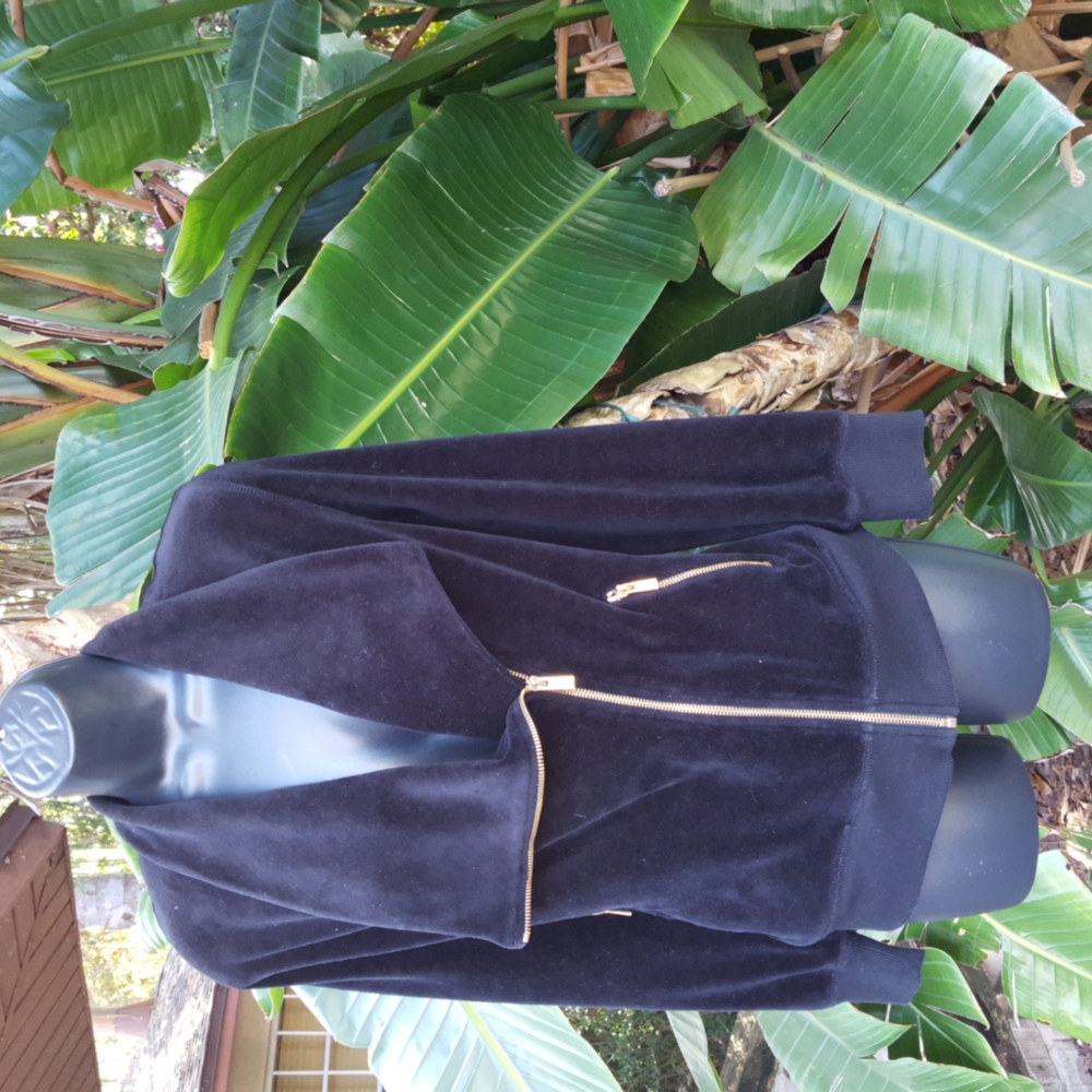 Vince Camuto velvet moto jacket